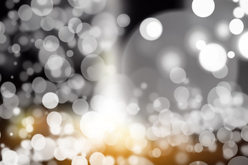 Abstract bokeh festive background with defocused lights