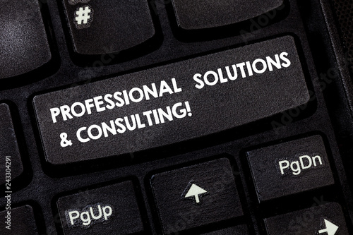 Word Writing Text Professional Solutions And Consulting - 