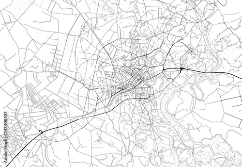 Fotomural Area map of Ho Chi Minh City, Vietnam