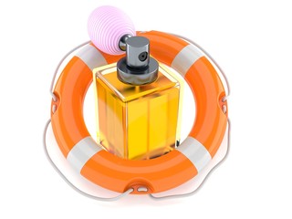 Poster - Perfume bottle with life buoy