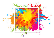 Abstract Splatter Art Paint Texture Background Design. Illustration Vector Design Background