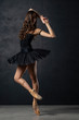 ballerina dancer dancing on the toes