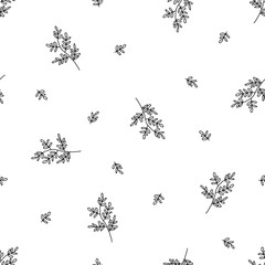 Poster - botanical seamless pattern