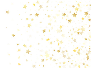 Wall Mural - magic gold sparkle texture vector star background.