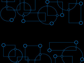 Abstract modern technology circuit system background