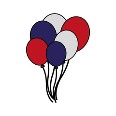 Poster - bunch balloons decoration