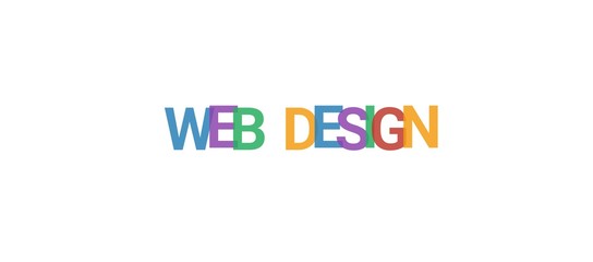 Web design word concept