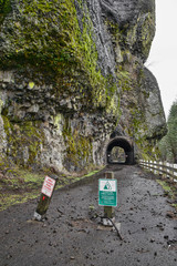 tunnel closed because of fire and rock hazards