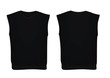 Black sleeveless sweater. vector illustrtion