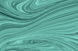Liquid Abstract Marble Pattern With Mint Green or Malachite Graphics Color Art Form. Digital Background With Abstract Liquid Flow