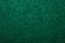 Green Leather Texture, Background. Green Animal Skin, Textile, Pattern. 