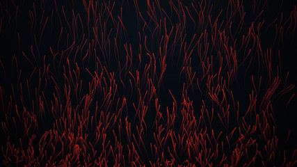 Wall Mural - abstract big data visualization. long exposure neon lights background. abstract data flow background