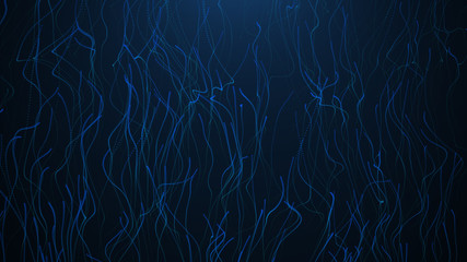 Wall Mural - abstract big data visualization. long exposure neon lights background. abstract data flow background