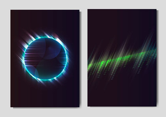 Sticker - Neon light effect posters