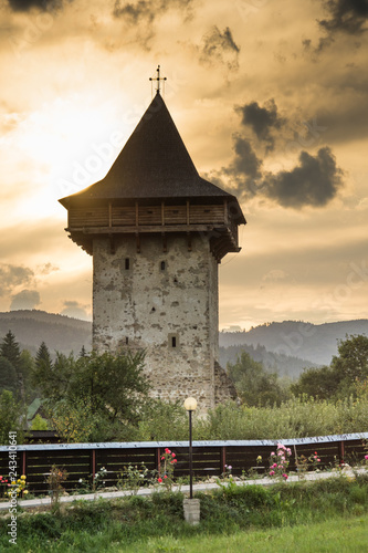 Zdjęcie XXL Rumunia, Klasztor Humoru, 2017, Wieża Vasile Lupu