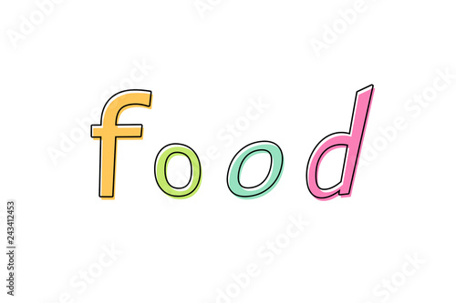 Pop Character Food ポップな文字 食べ物 Stock Illustration Adobe Stock