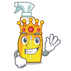 Poster - King spray bottles are isolated from cartoons