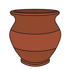 clay pot isolated