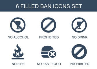 Poster - ban icons