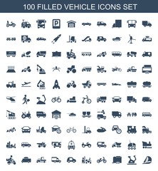 Wall Mural - vehicle icons