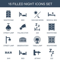Wall Mural - 16 night icons