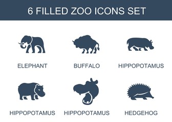 Canvas Print - zoo icons