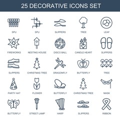 Canvas Print - 25 decorative icons