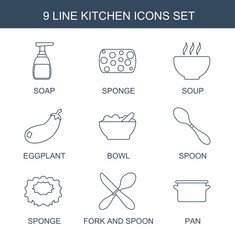 Poster - 9 kitchen icons