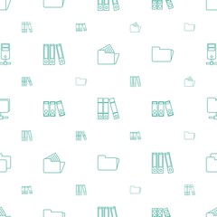 Wall Mural - organize icons pattern seamless white background