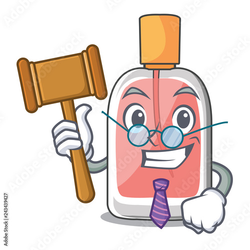 Fényképezés Judge perfume bottle isolated in the mascot