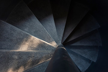 Wall Mural - Spiral staircase Cement texture Architecture detail