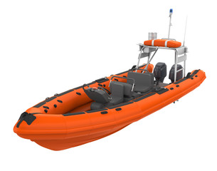 Sticker - Rescue Lifeboat Isolated