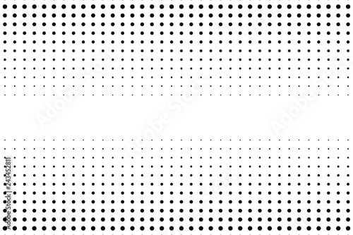 Abstract halftone pattern. Dotted backdrop with circles, dots, point large sc...
