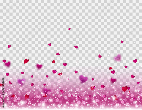 glow glitter stars pink