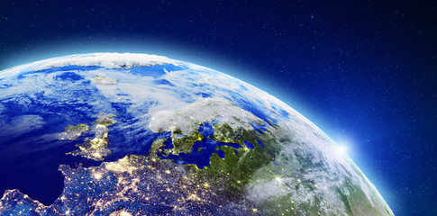 Wall Mural - north europe city lights