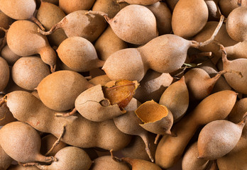 Wall Mural - Organic Tamarind - Tamarindus indica. Top view