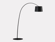 Floor lamp on a white background 3d rendering