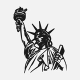 Fototapeta Nowy Jork - symbol of the Statue of Liberty, monument in New York, landmark