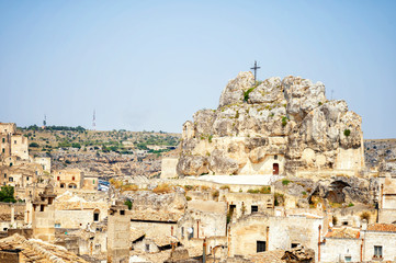 Canvas Print - Matera old town, Basilicata, Italy