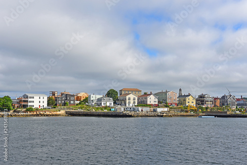 Fotografie, Obraz Gloucester city skyline from inner harbor, Massachusetts, USA
