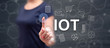 © thodonal - Woman touching an iot concept