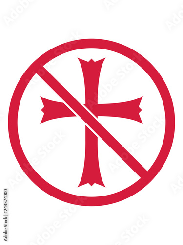 Rund Verboten Schild Zone Keine Kirche Symbol Kreuz Jesus Christus Christ Katholisch Evangelisch Glauben Religion Gott Beten Heilig Engel Sohn Gottes Symbol Bibel Logo Design Stock Illustration Adobe Stock