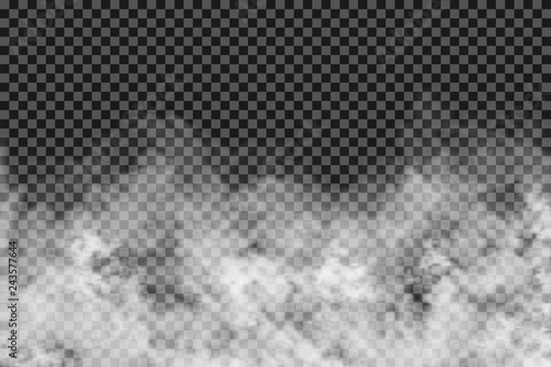 Fotomural Smoke clouds on transparent background