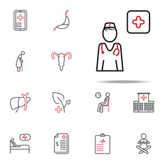 Wall Mural - First aid colored line icon. Medical icons universal set for web and mobile