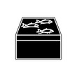 © rashadaliyev - fish on the counter icon. Element of fish production for mobile concept and web apps icon. Glyph, flat icon for website design and development, app development