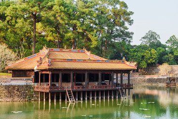 Wall Mural - Beautiful view of Xung Khiem Pavilion, the Tu Duc Tomb