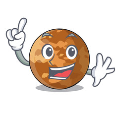 Sticker - Finger plenet mercury isolated in a mascot