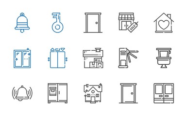 Poster - door icons set