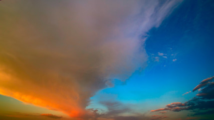 Sticker - panorama of the sky after sunset