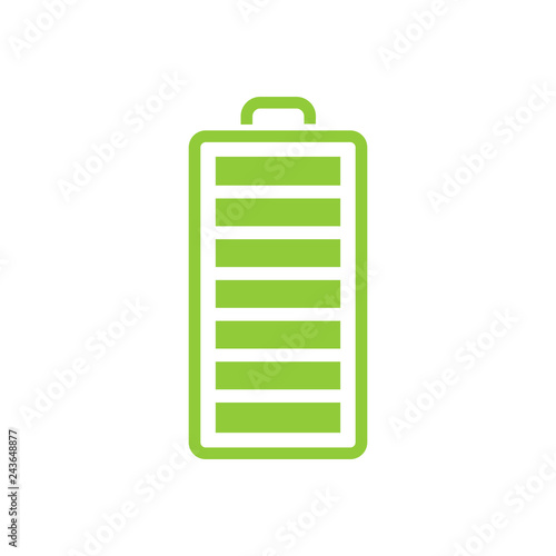 Cuadros en Lienzo Battery flat vector illustration